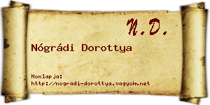 Nógrádi Dorottya névjegykártya